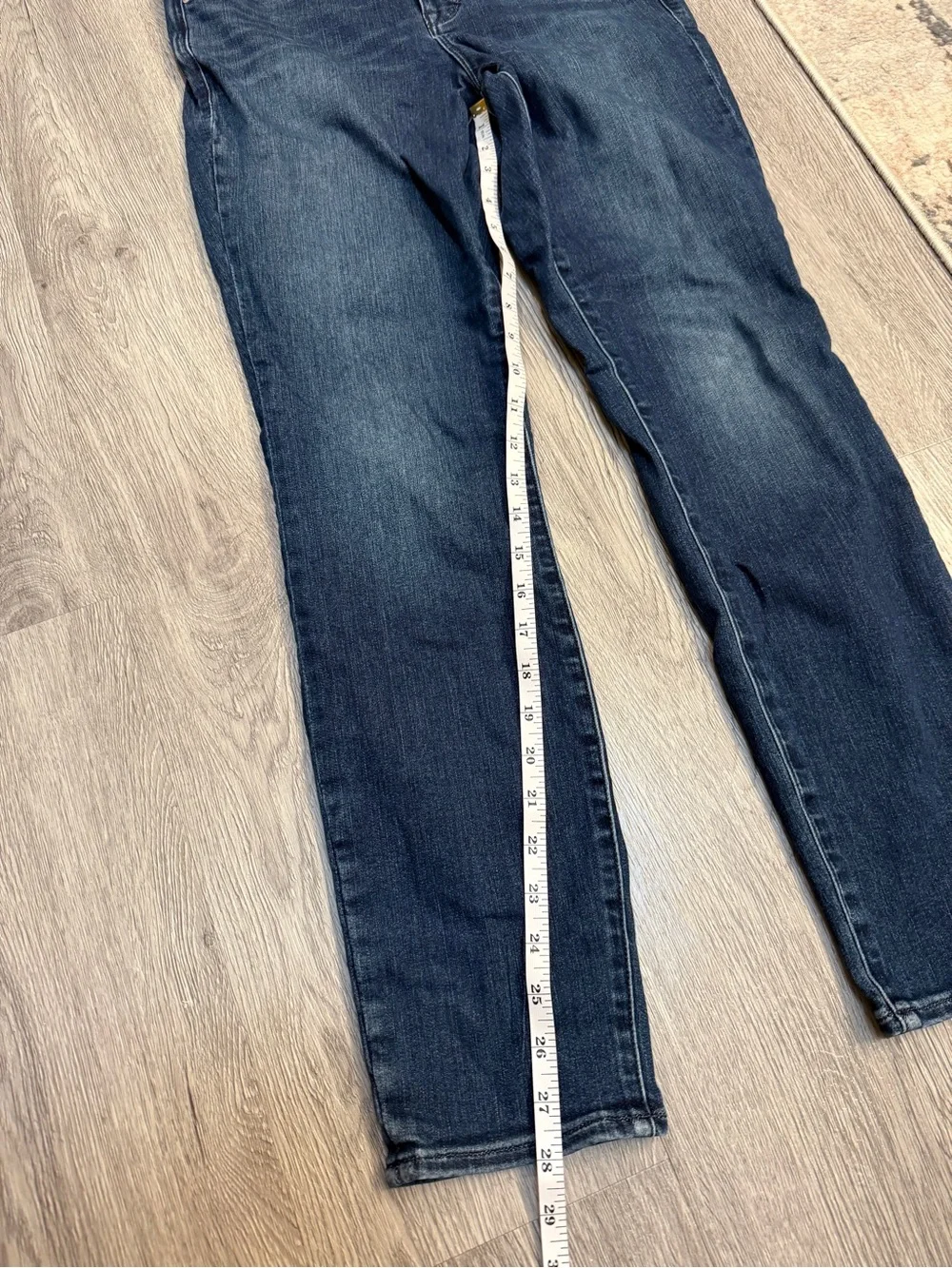Athleta Jeans Womens Sculptek Skinny Dark Blue Stretch Denim Size 8 RN #54023